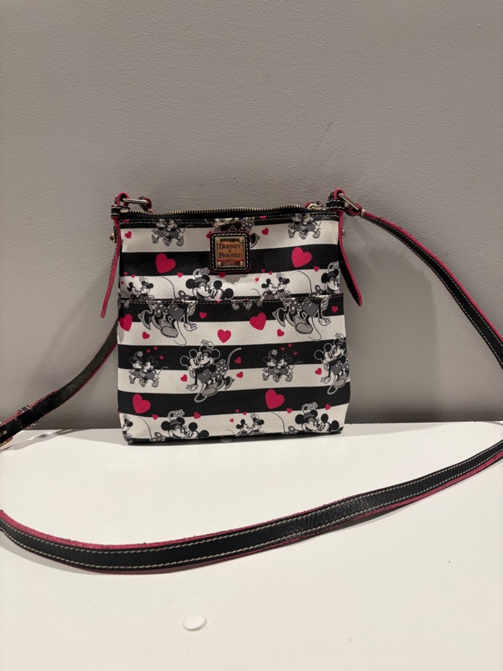 Dooney & Bourke Sweetheart Mickey and Minnie Mouse Crossbody